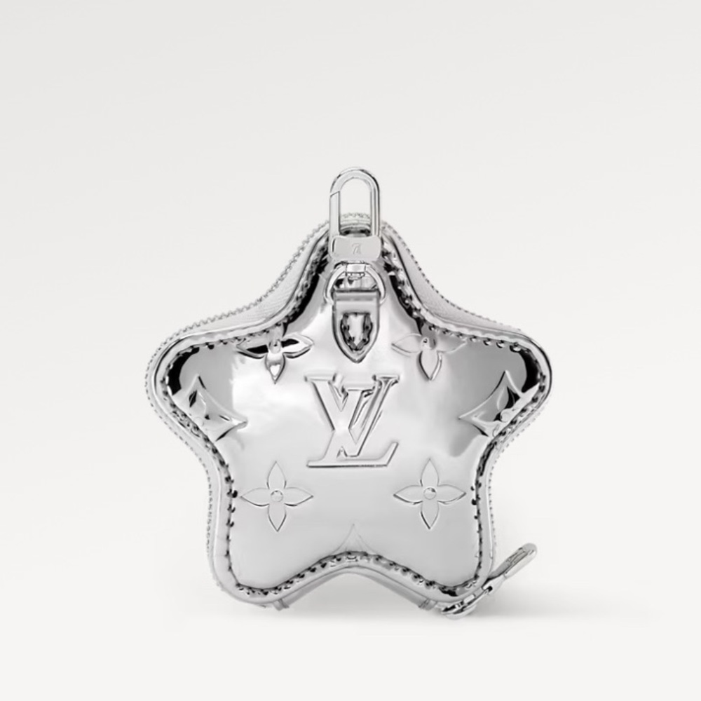 Louis Vuitton Spark Coin Purse Silver Mirror Charm ⭐️ New Ski Collection - Picture 9 of 9